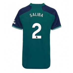 Arsenal William Saliba #2 Tredje Tröja Kvinnor 2023-24 Kortärmad